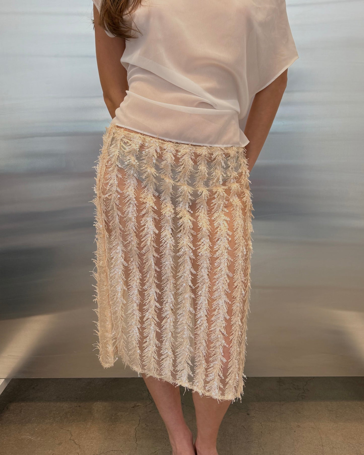 Sequin Midi Skirt