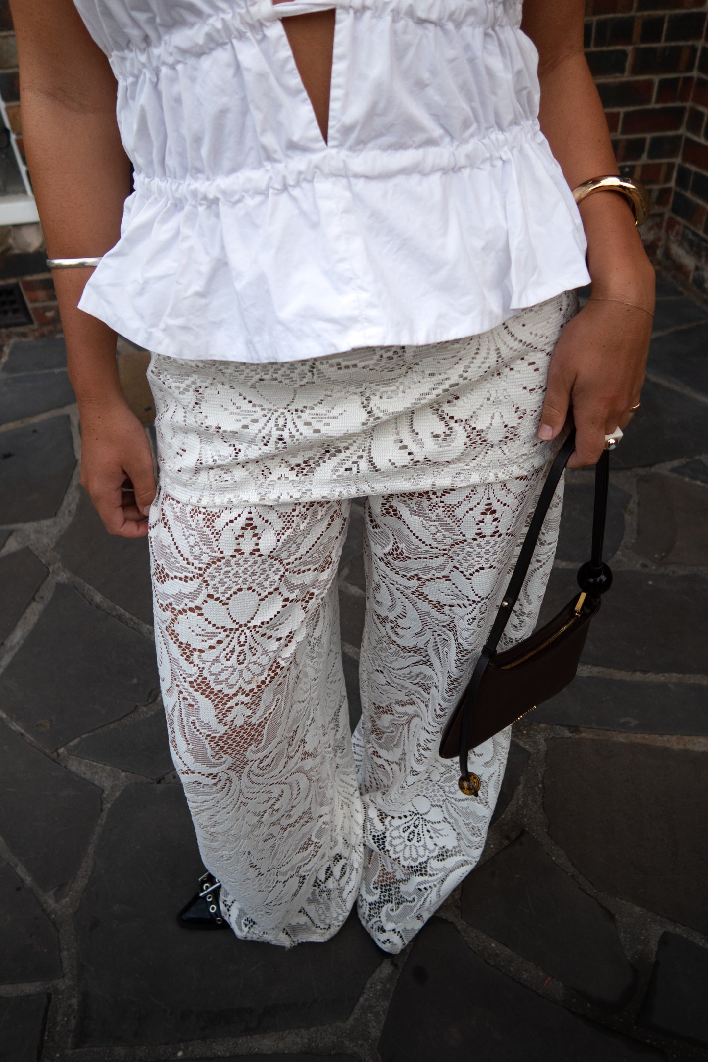 White Skirt Pants