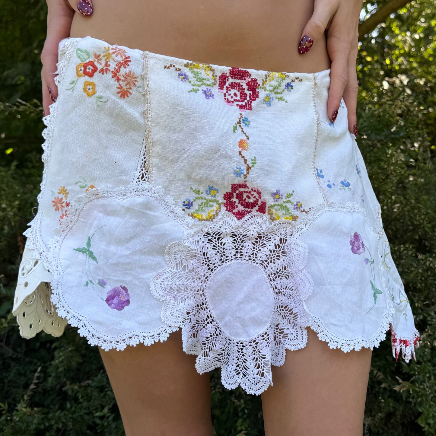 Floral Doily Skirt
