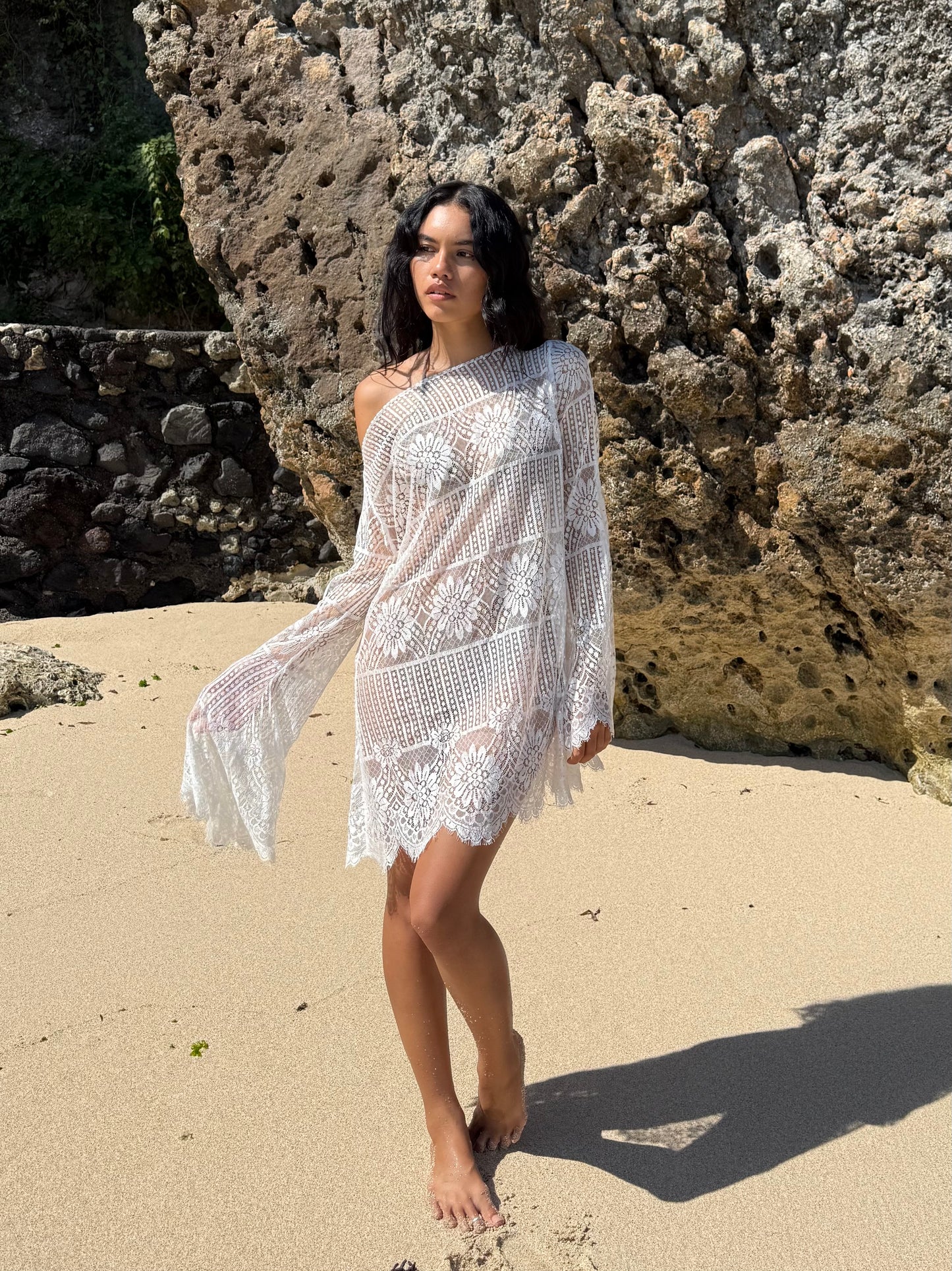 Lace Overlay Dress