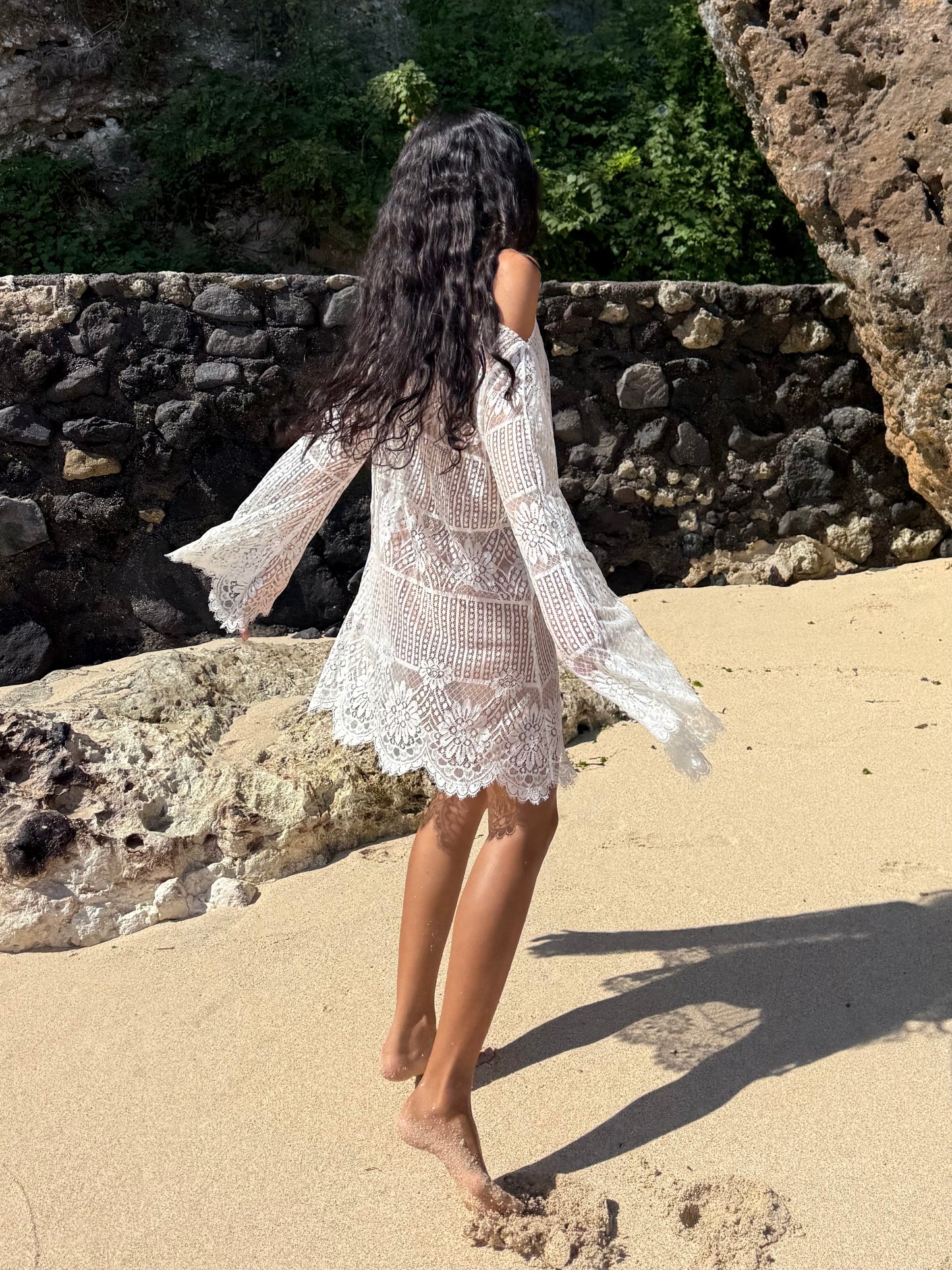 Lace Overlay Dress