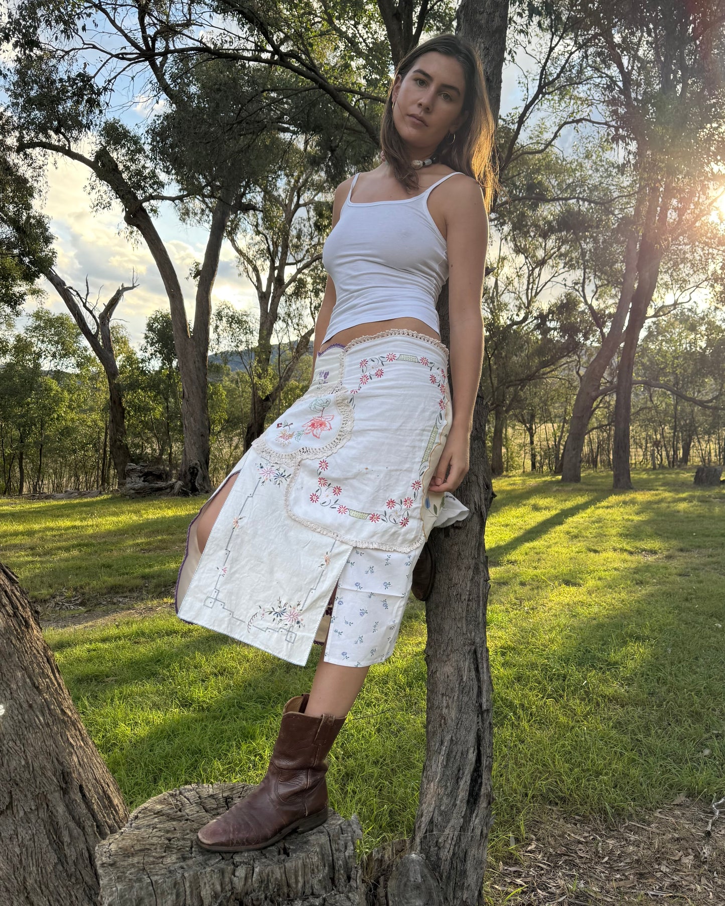 Floral Midi Skirt
