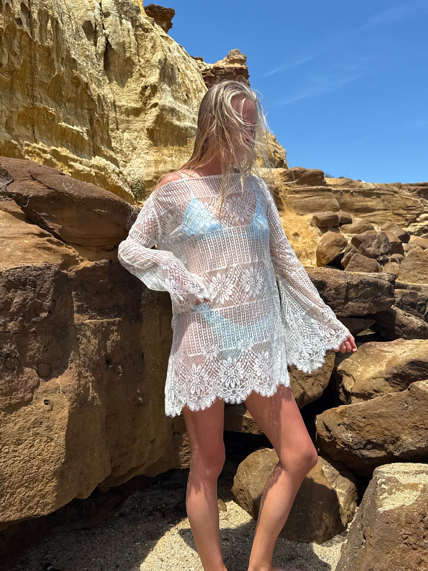 Lace Overlay Dress